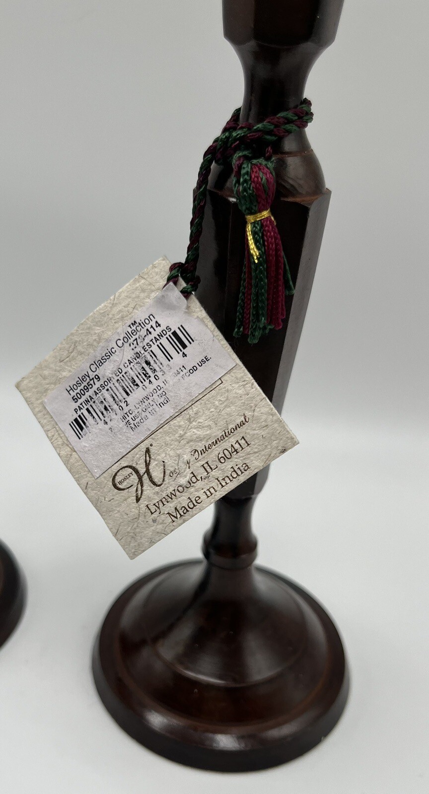 Hosley Classic 8” Candlesticks Set Patina Collection Decor Metal Made