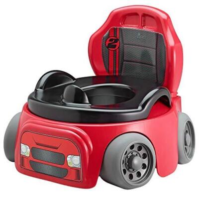 The First Years Training Wheels Racer Potty System Easy to Clean & Easy to Use