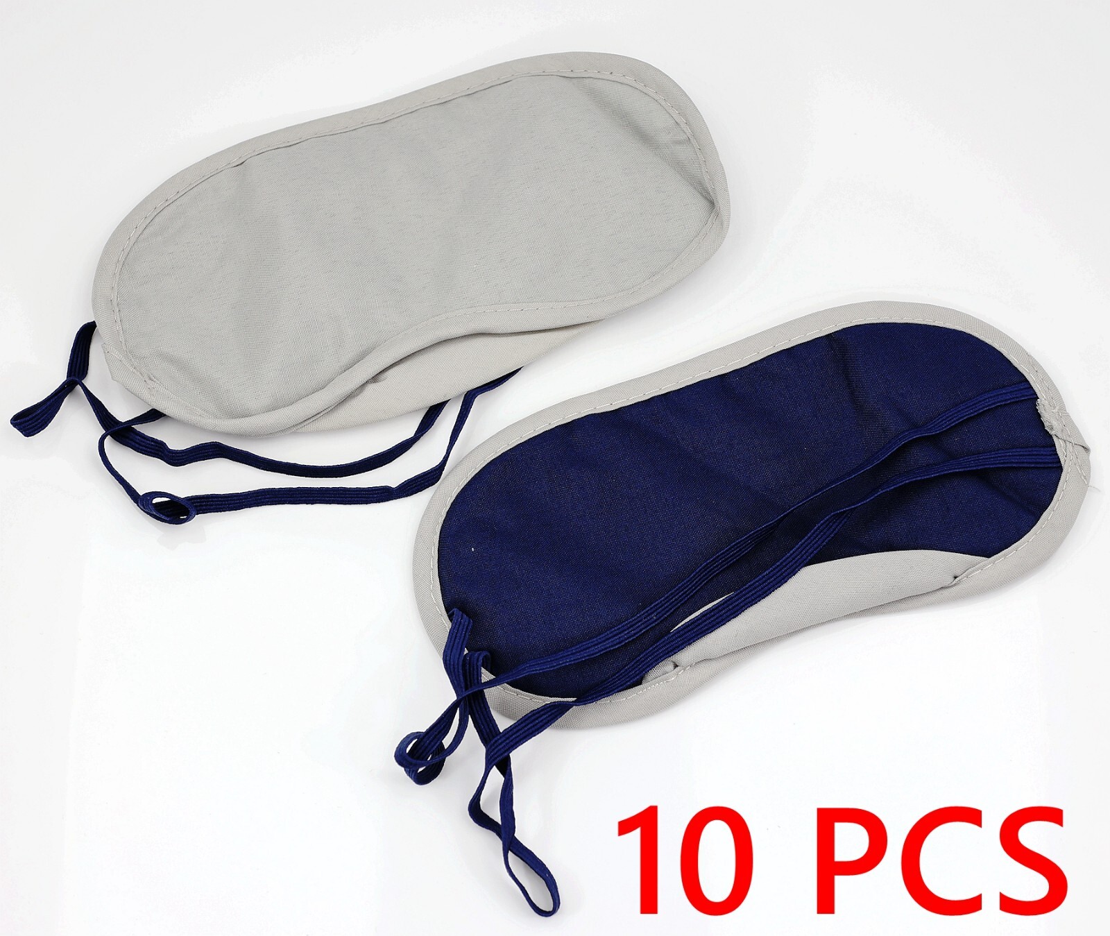 10 pcs Grey/Navy Travel Sleep Rest Relax Eye Mask Masks Eyemask