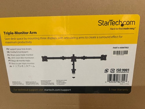 StarTech Triple-Monitor Mount Articulating ARM ARMTRIO - Picture 2 of 3