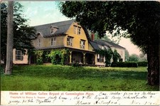 Home of William Cullen Bryant at Cummington MA UDB Vintage Postcard X15