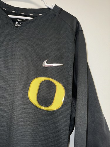 Nike Oregon Ducks Baseball Team Issued Pull Over Shirt Black Men's Size XL Used - Picture 3 of 6