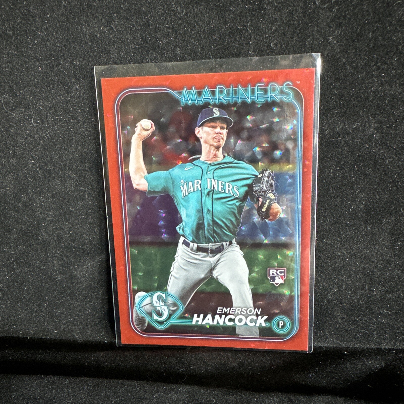 2024 Topps Series 1 - Red Crackle Foil #39 Emerson Hancock /199 (RC)