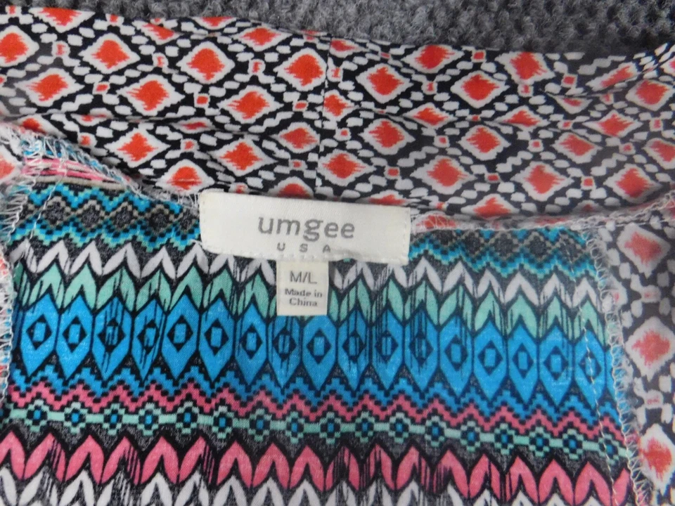 Blusa Umgee Mujer Grande Roja Pullover Suelta Clásica Top Cubierta Elástica Abierta Foto 4 de 4