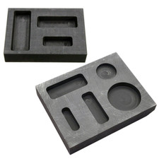Graphite Ingot Melting Casting Refining Scrap Combo Mold For Gold Bar Round Coin
