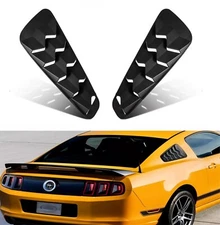 2pcs Quarter Rear Side Window Louvers Sun Shade Cover for 2005-2014 Ford Mustang