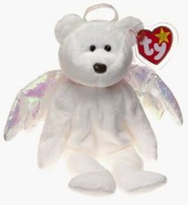 TY Beanie Baby - Halo The Angel Bear Vintage 1998  Tags Attached Pristine