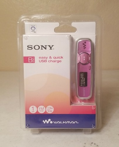 Nuevo Reproductor de Música Digital Sony Walkman NWZ-B133F con Sintonizador FM USB-Rosa 2008 - Imagen 1 de 6