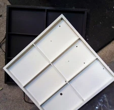 Two 7 Gypsies Artist Printer Trays, White and Black for collage art