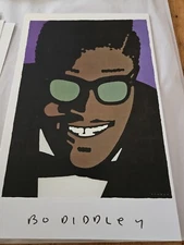 "BO DIDDLEY" 1997 Springhill Salutes the Founders of Rock ‘n’ Roll 14x21. 