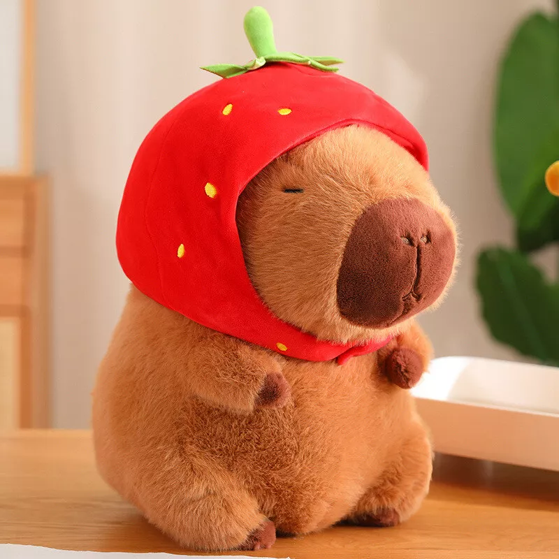 Strawberries Capybara Plush Doll Toys Cute Stuffed Animal Doll Toy Capybara  Doll