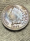 1863 Indian Head Cent Penny, High Grade, Fresh Gem Xf++++Tougher This Nice Toned