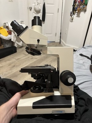 Trinocular BH2-Style Compound Microscope Body with Built-In Illumination & Case