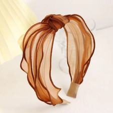 New Fashion Women's Hairband Solid Color Lace Headband Spring Summer