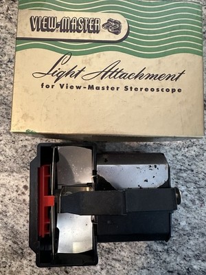 Vintage Sawyer's View-Master Light Attachment Stereoscope Accessory w/ Box Works