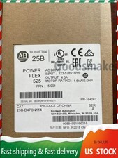 New Allen Bradley 25B-D4P0N114 /A Powerflex 525 AC Drive 2HP Surplus SEALED