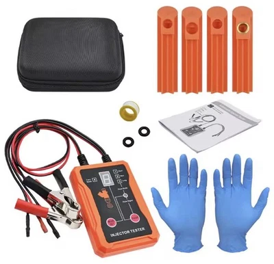Testeur Injecteur Essence 12V EFI GDI Kit Nettoyage 8 Modes 4 Adaptateurs LCD - Photo 1/4