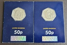 Set of 2 Brilliant Uncirculated 2020 50p Coins: Iguanodon & Megalosaurus