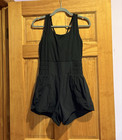 Revival Women’s Black Sleeveless Romper Size S Scoop Neck Pockets Stretch — photo 1