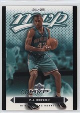 2003-04 Upper Deck MVP Black 21/25 PJ Brown #115 e3v