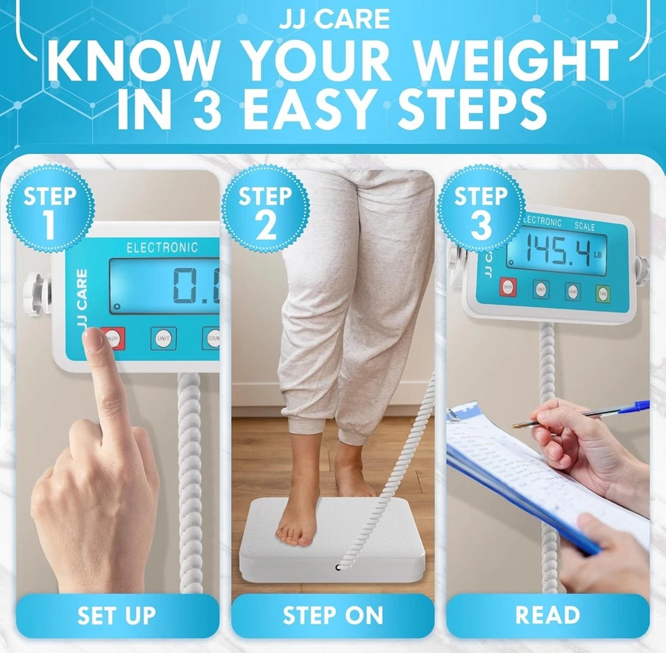 Medical Scale - Heavy Duty 660 lb High Capacity Wrestling Scale for Body Weig.. - Image 4 of 4