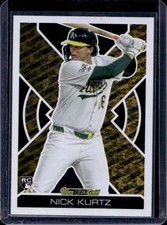 2025 Topps Update Nick Kurtz Black Gold RC Rookie #BG-20 Athletics
