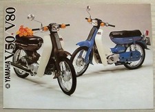 YAMAHA V50/V80 SCOOTERS Motorcycle Sales Brochure c1979 #LIT-3MC-0107212-79E