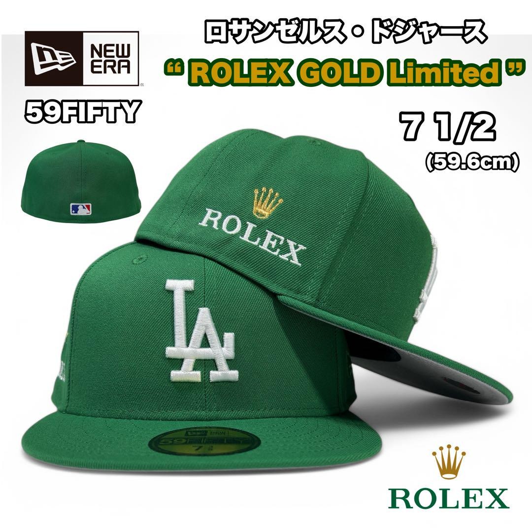 NEW ERA 59FIFTY キャップ ダークグリーン 7 1/2　ROLEX New Era 59Fifty Dodgers Cap Rolex Limited Edition 7 1/2