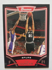 2008-09 Bowman #21 Tim Duncan