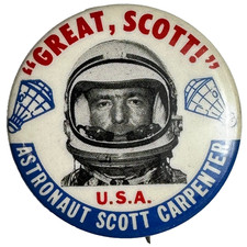 1962 Project Mercury Scott Carpenter 1.75