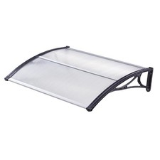 Outdoor Front Door Canopy Porch Awning Patio Rain Shelter Cover 120x80cm