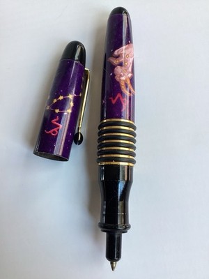Vintage Hauser Ballpoint Pen 6111 767 SF Barrel Rare Celestial Capricorn Germany