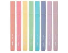 8 Pieces Mr. Pen- Aesthetic Cute Pastel Highlighters Set