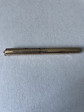 VINTAGE GOLD PLATED WAHL FOUNTAIN PEN ENGRAVED FINISH 14k NIB ORIGINAL RING TOP