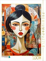 Calvendo Puzzle Shizuka And The Garden | 1000 Pieces, Finished Size 25.2 × 18.9