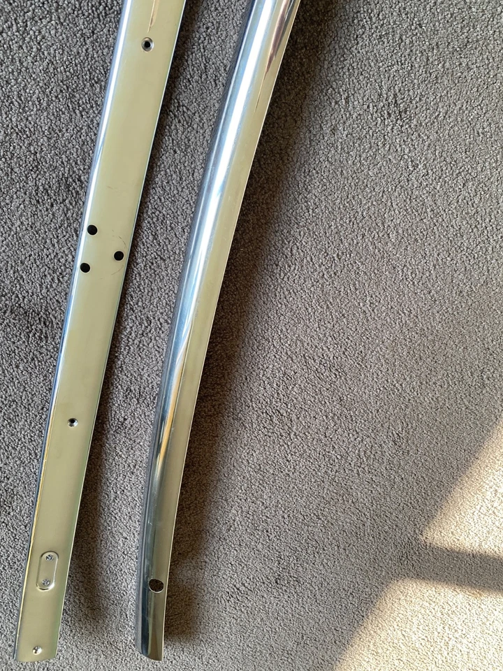 1955 1956 1957 FORD THUNDERBIRD OUTSIDE & INSIDE UPPER WINDSHIELD MOULDINGS - Image 4 of 4