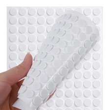 260 Pcs Small Felt Pads, 3/8" Round Felt Cabinet Door Bumpers Adhesive Foam C...