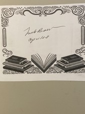Frank Borman added Apollo 8 1928-2024 Signed Bookplate Handsigned With/COA/Rare/
