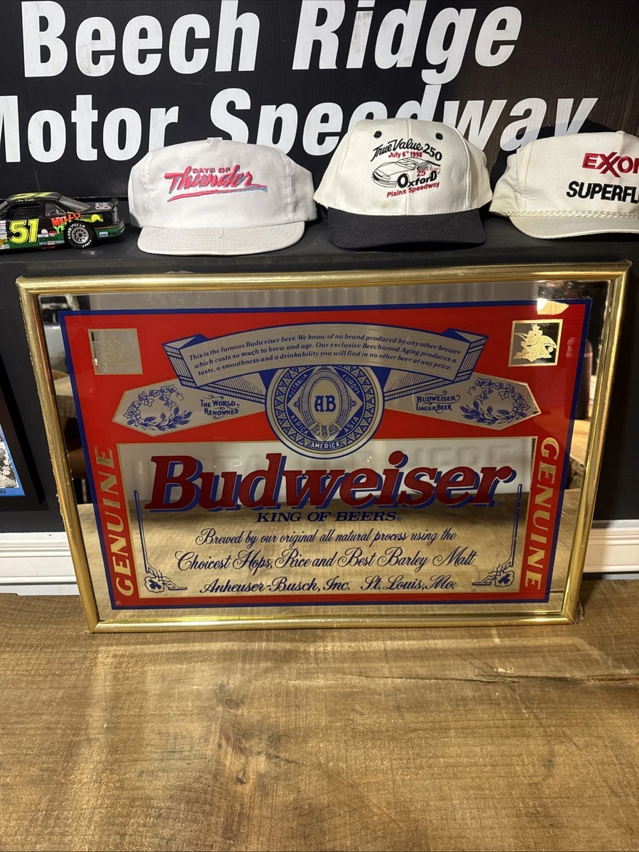 Bar Signs Mirrors In Collectible Budweiser Signs & Tins | eBay