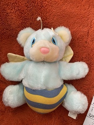 Vintage 80 s Flybye Mixup Plüschbär & Bienenflügel Kuscheltier Teddy Stofftier C236
