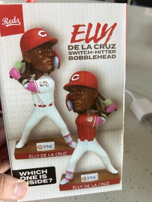 Elly De La Cruz Switch Hitter Bobblehead - White Jersey CIN Reds