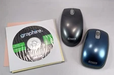 Two Wacom Mouse Model EC-130-0G & EC-140-0B Unused with Software Drawing Tablet