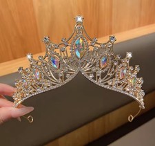 1 Large Crown Fashionable Temperament Crown Headband Sweet Wind Hair Accessory S