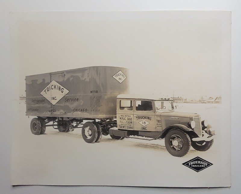 International Fruehauf Tractor Trailer Truck Detroit Pittsburgh Chicago Photo