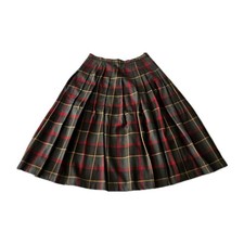 Vtg Pendleton Wool Plaid Tartan Pleated Classic Preppy Heritage Academia Skirt M