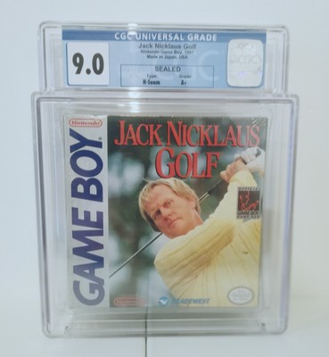 Jack Nicklaus Golf Nintendo Gameboy Gb Cgc 9.0 A+ Wata VGA 