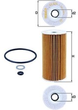 Filtro olio OX 424D KNECHT per HYUNDAI,KIA
