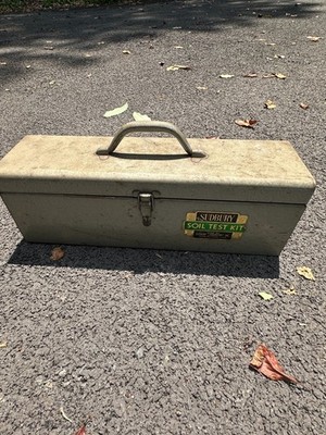 Sudbury Soil Test Kit Made in USA Metal Box Vintage 1950 s