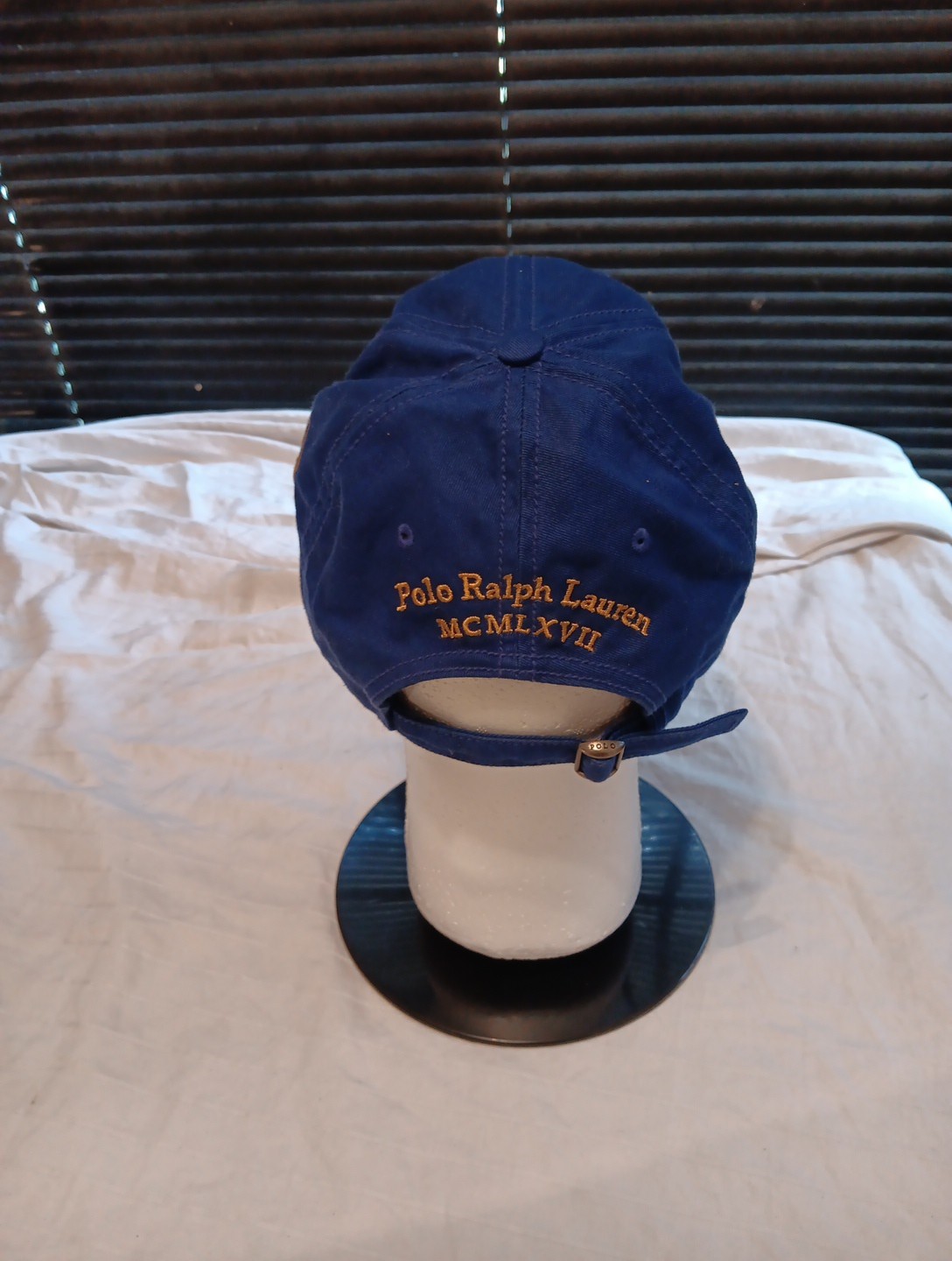 Polo Ralph Lauren Uomo Blu Big Pony Cappello Chino 3 Spellout Regolabile Cappellino Papà
