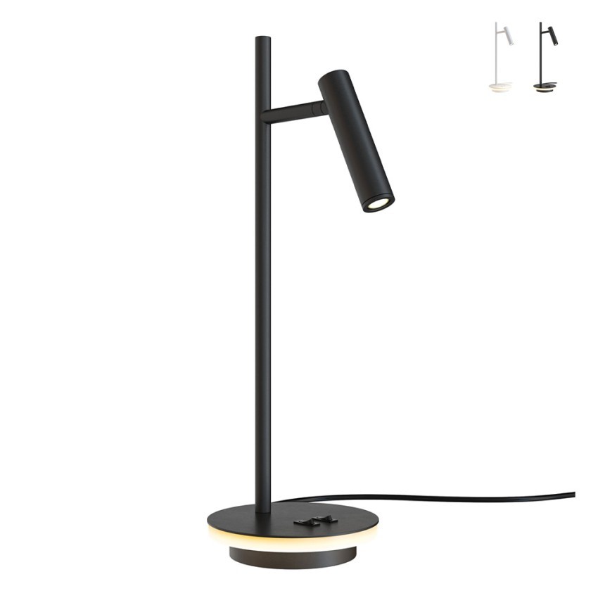 Lampe de bureau LED réglable Estudo Maytoni luminaire de bureau design articulé noir